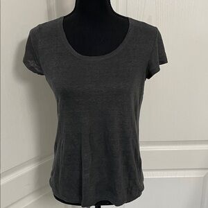 Burberry Brit 100% linen top gray XXS